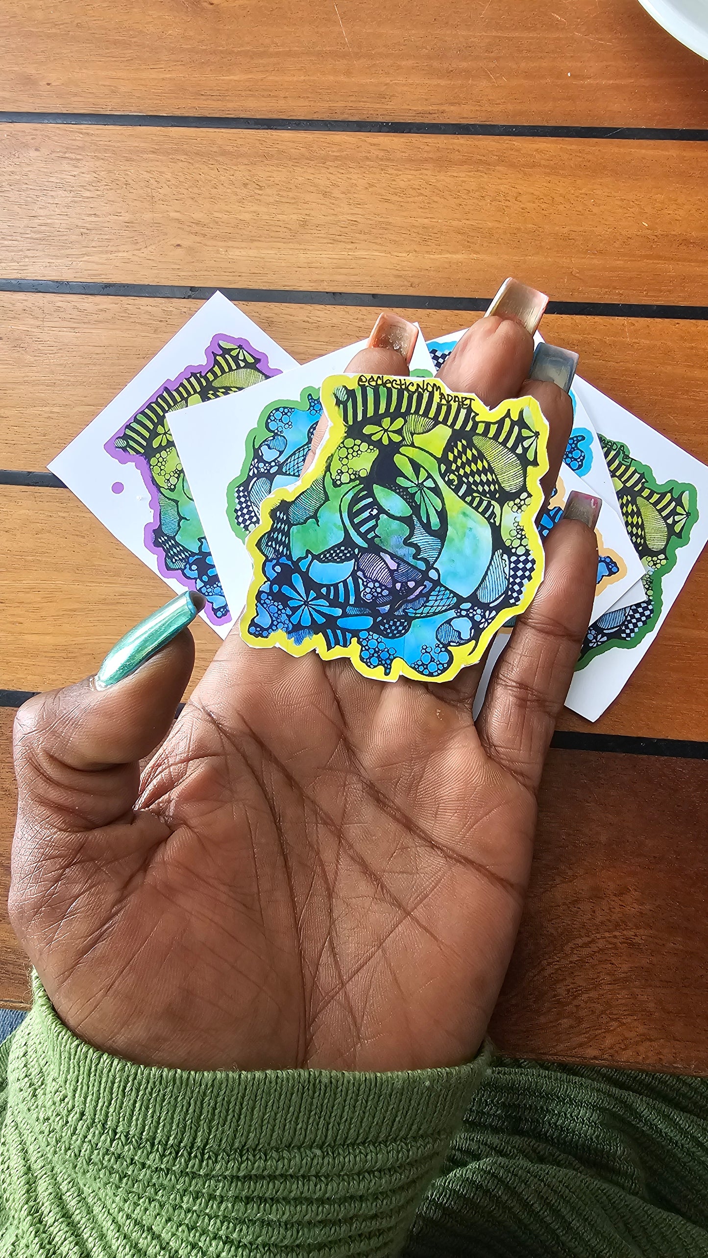 Trippy neuro ride sticker