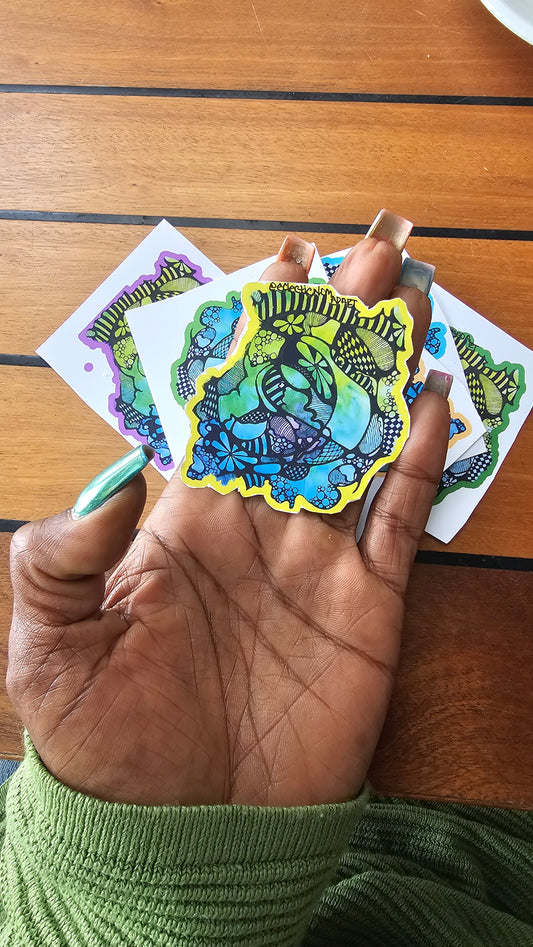 Trippy neuro ride sticker