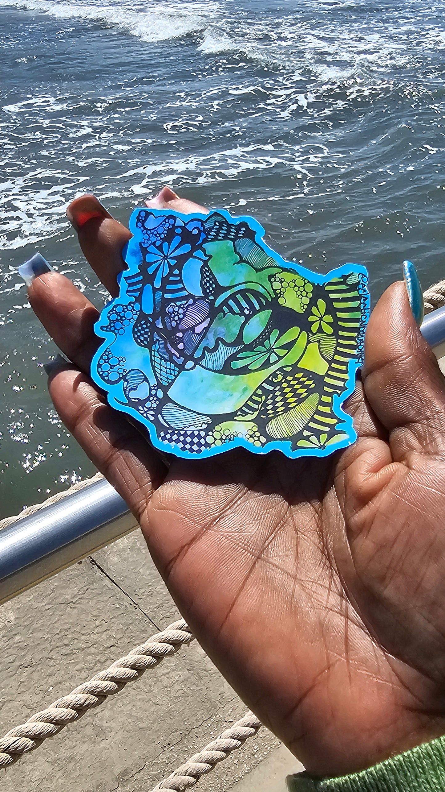 Trippy neuro ride sticker