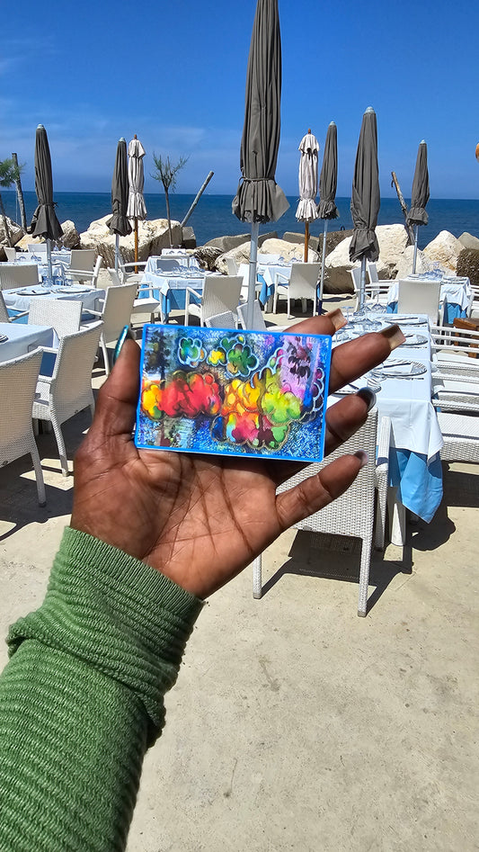 Psychedelic Clouds Sticker