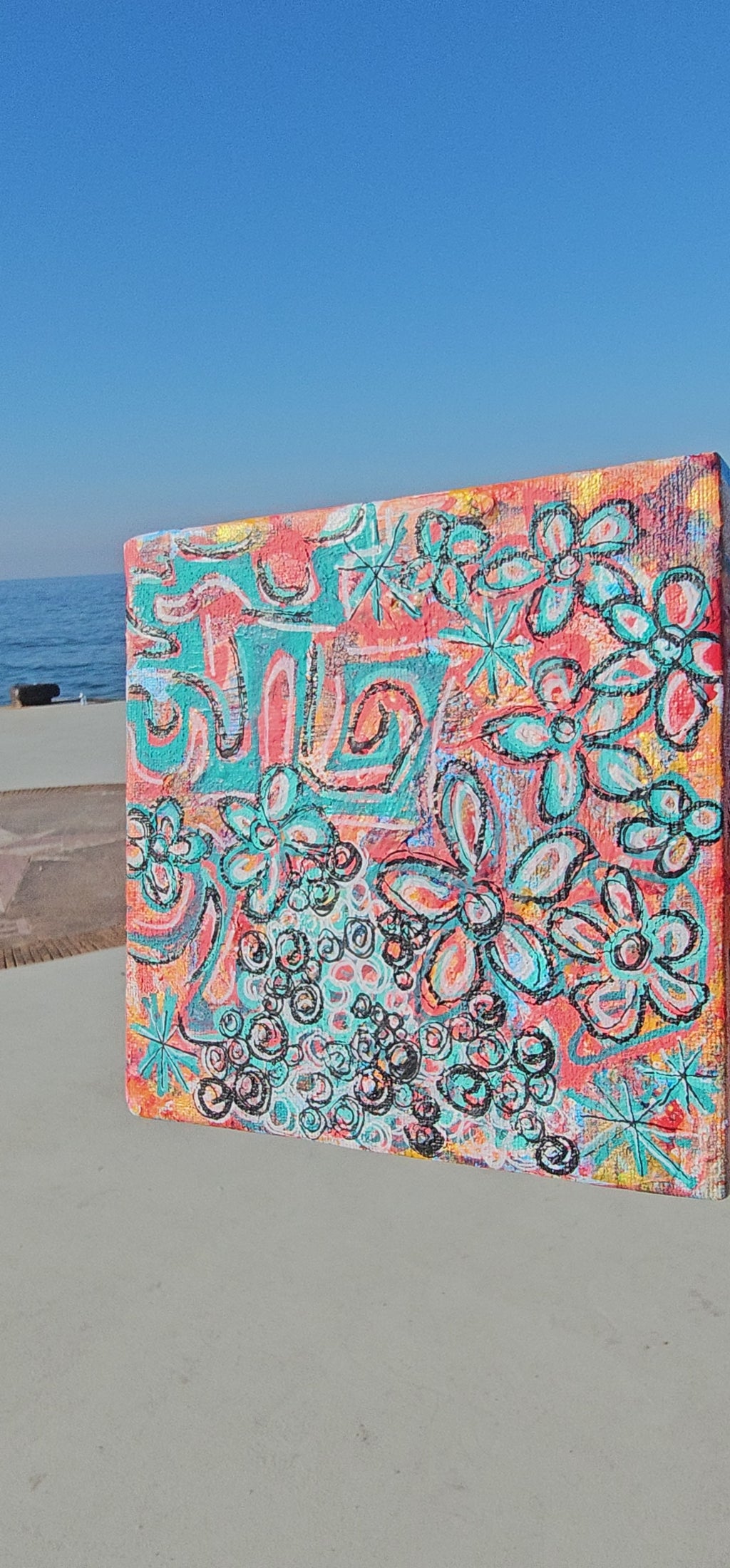 Fire and Ice Graffiti, Quadro Rose Rosa: Arte Moderna e Vintage | Eclectic Nomad Wares