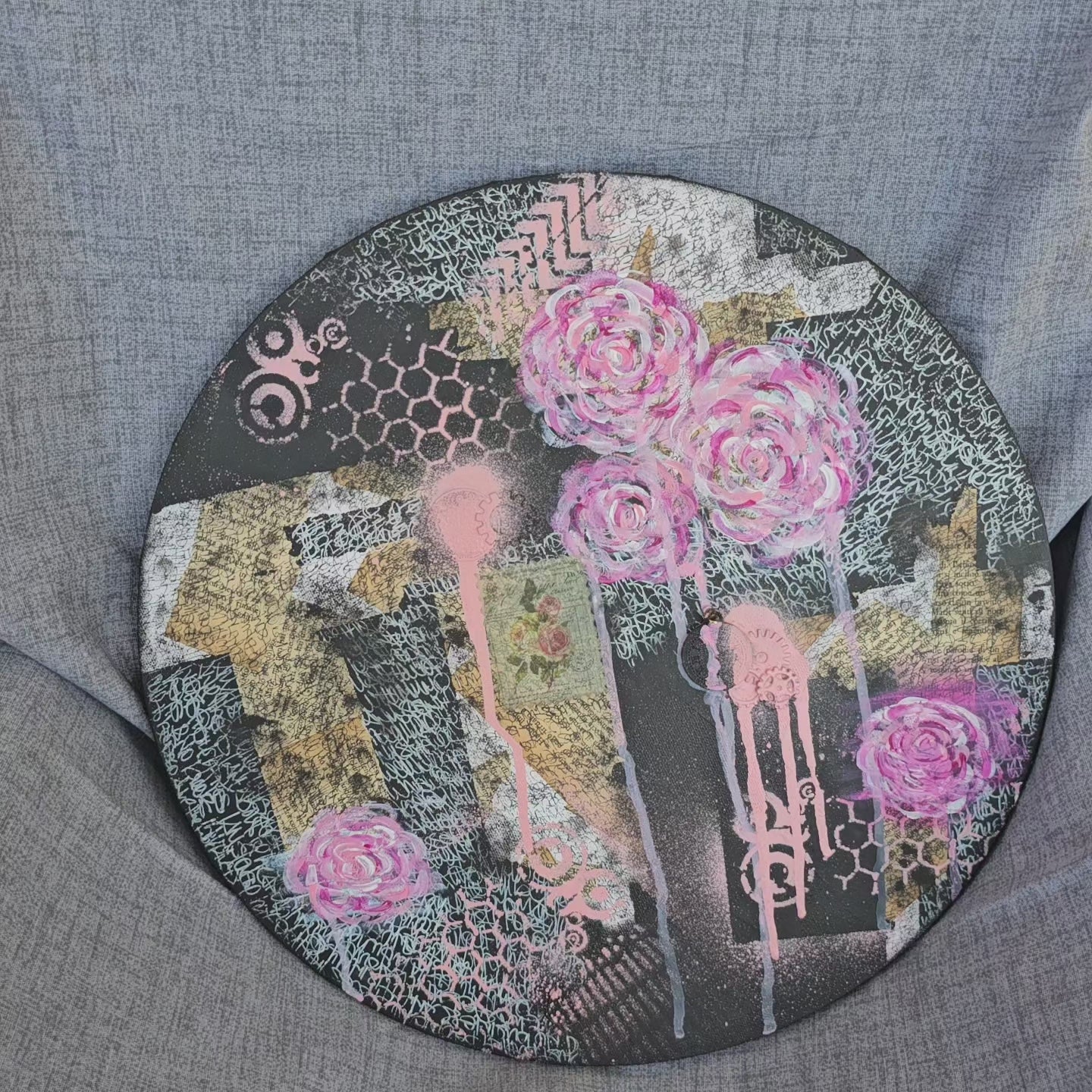 Quadro Rose Rosa: Arte Moderna e Vintage | Eclectic Nomad Wares