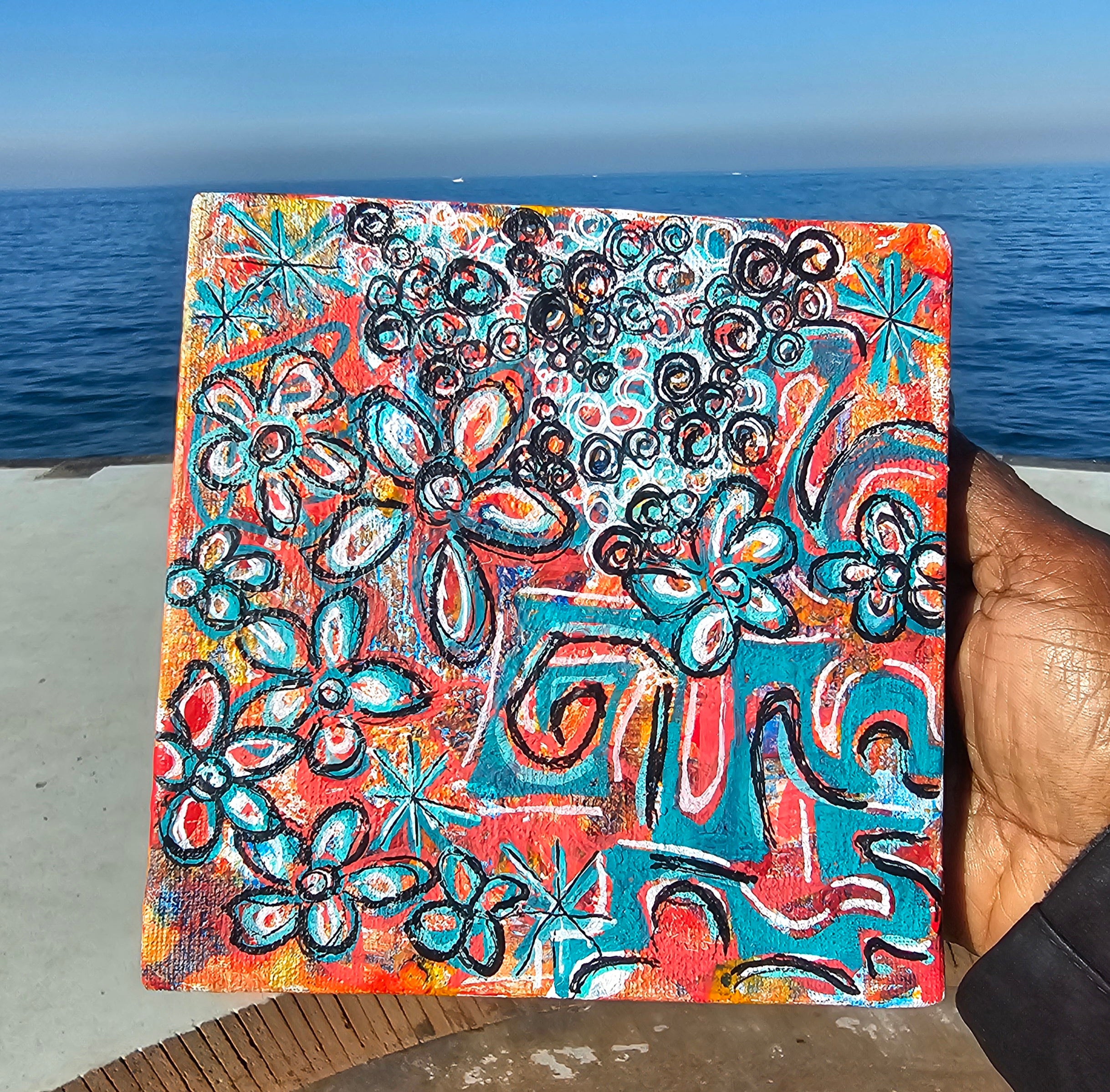 Fire and Ice Graffiti, Quadro Rose Rosa: Arte Moderna e Vintage | Eclectic Nomad Wares
