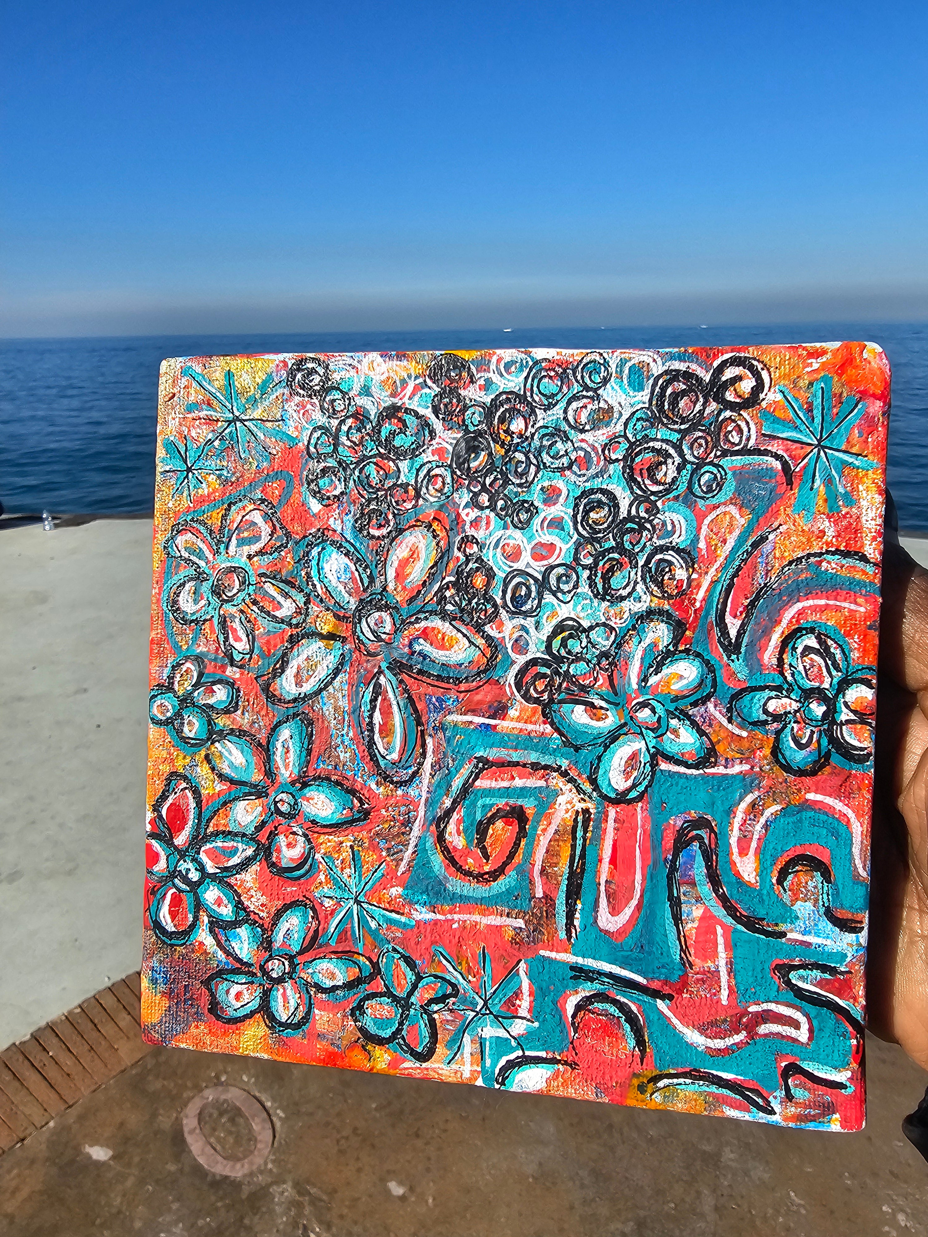 Fire and Ice Graffiti, Quadro Rose Rosa: Arte Moderna e Vintage | Eclectic Nomad Wares